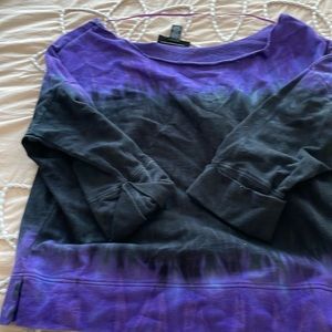 Inc tie dye 3/4 sleeve lightweight sweatshirt size M